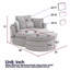 Grand fauteuil club rond moderne avec repose-pieds