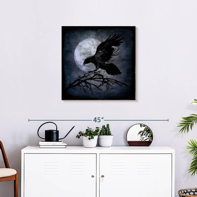 Kelan Moonlight Crow, 24" H x 24" W