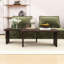 Table basse modulaire moderne avec un design convertible en forme de L pour l'espace de vie-1151559998