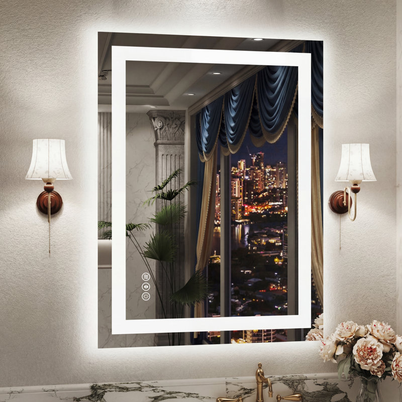Miroir de salle de bain Lunara, 36 po x 28 po