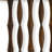 74" Natural Solid Wood Three Panel Screen Room Divider