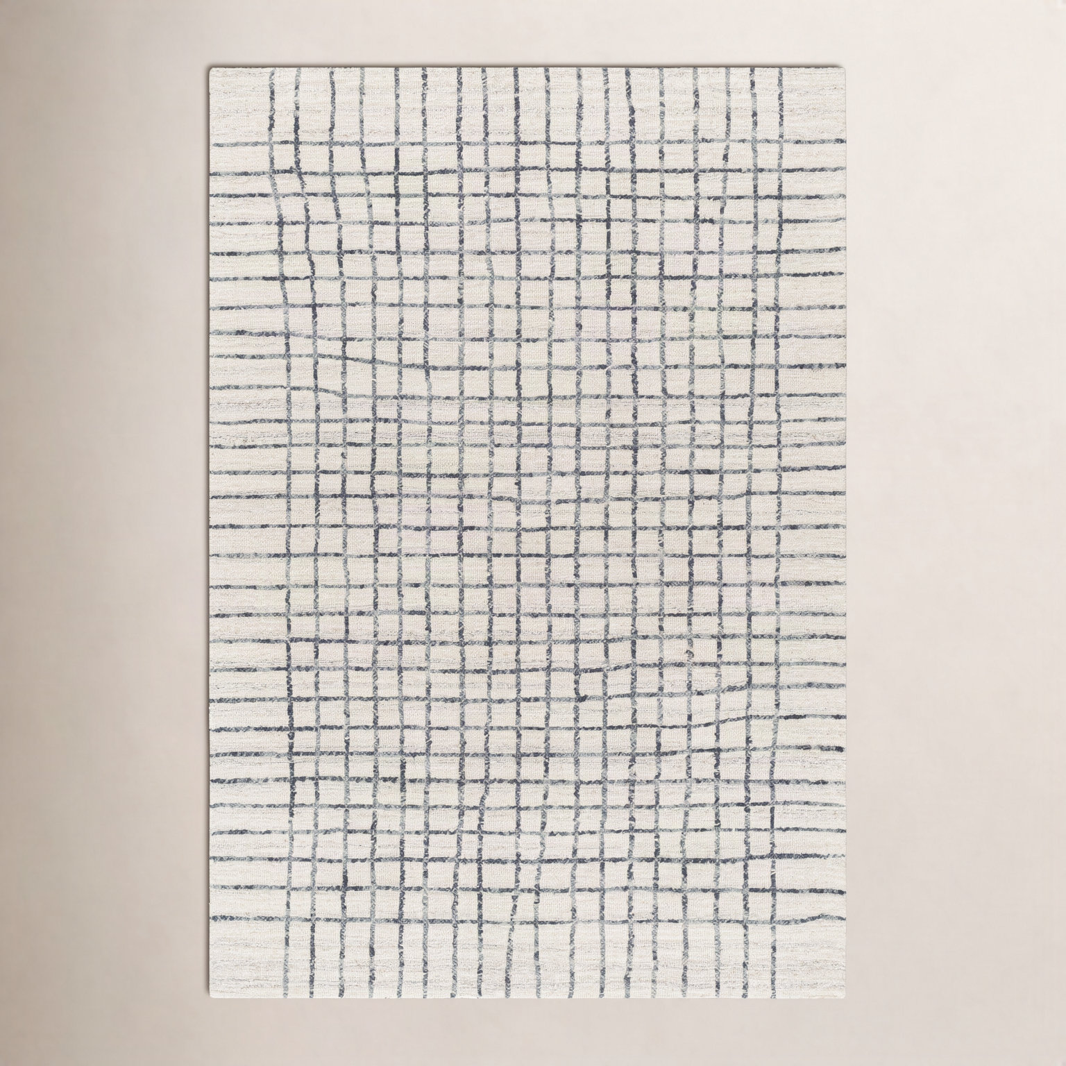 Amoura Hand-Tufted Plaid Rug, Rectangle 8' x 10'