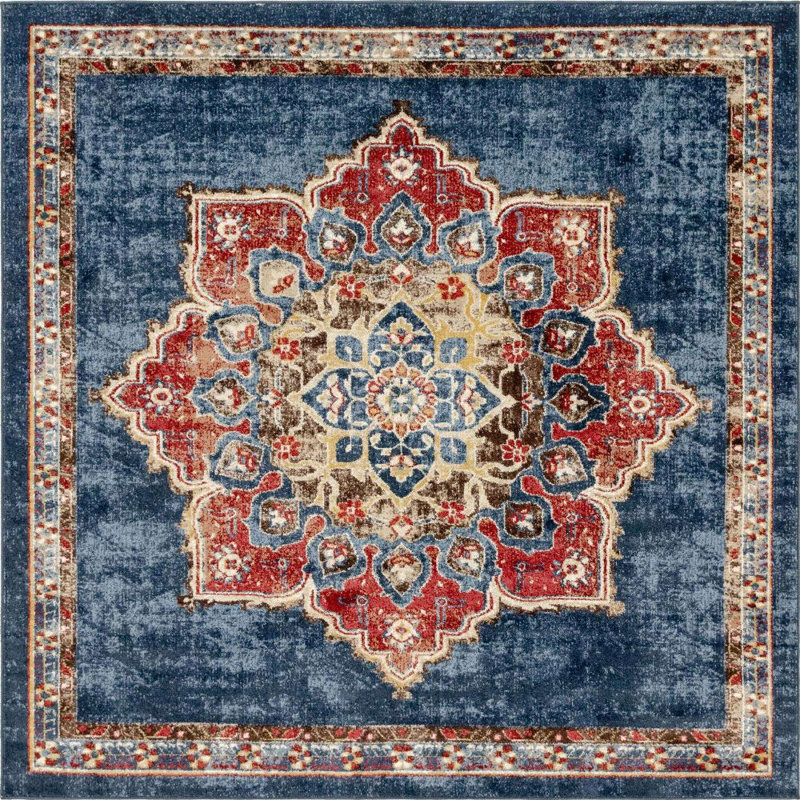 Ulla Oriental Indoor Rug, Square 5'