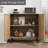 Fluted Accent Cabinet with Doors & Adjustable Shelves, Freestanding Sideboard Storage Cabinet, TV Stand for Living Room-658256270