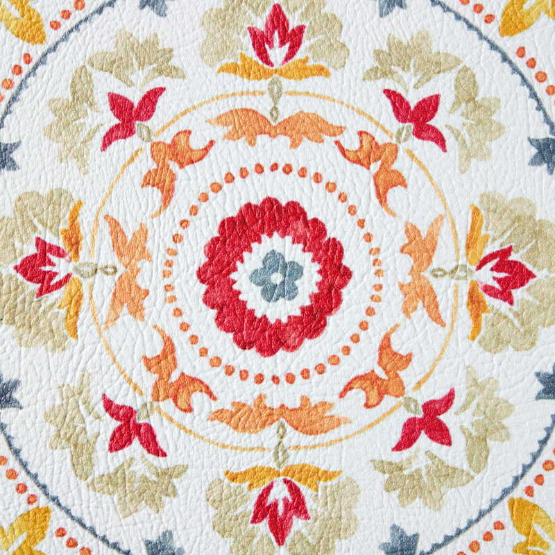 Fiesta Red and Yellow PVC Anti-Fatigue Kitchen Mat