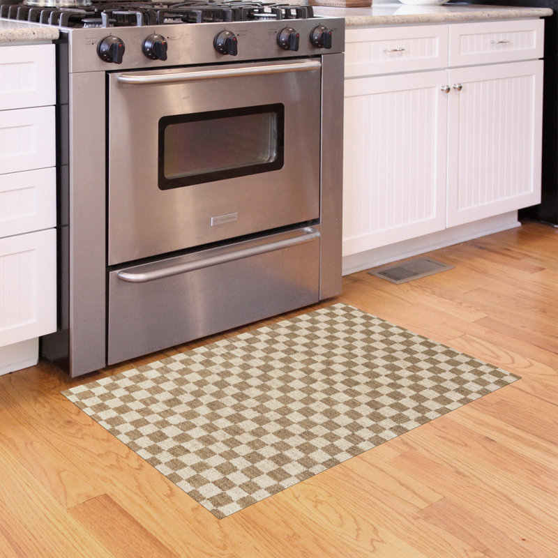 Tapis de cuisine Un-Rug Micro Check, Rectangle 2 pi x 3 pi
