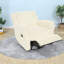 Fauteuils inclinables compacts en chenille, chaise berçante pivotante moderne pour la maison, blanc