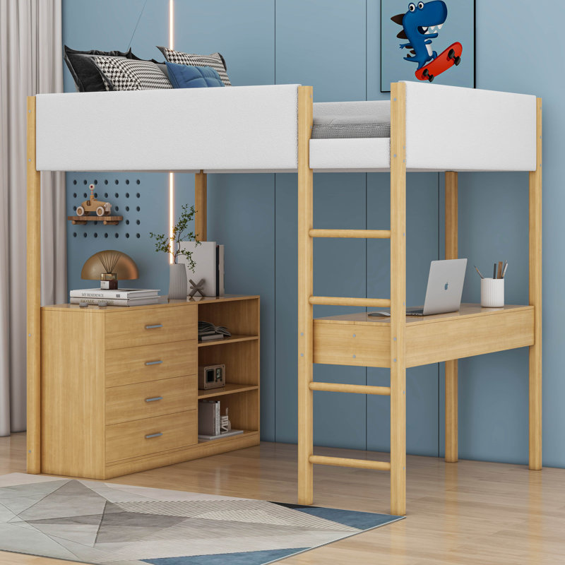 Lit en molleton Janak Teddy, Double, Naturel