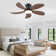 42 Inch Modern Low Profile Ceiling Fans With Lights And Remote/App
