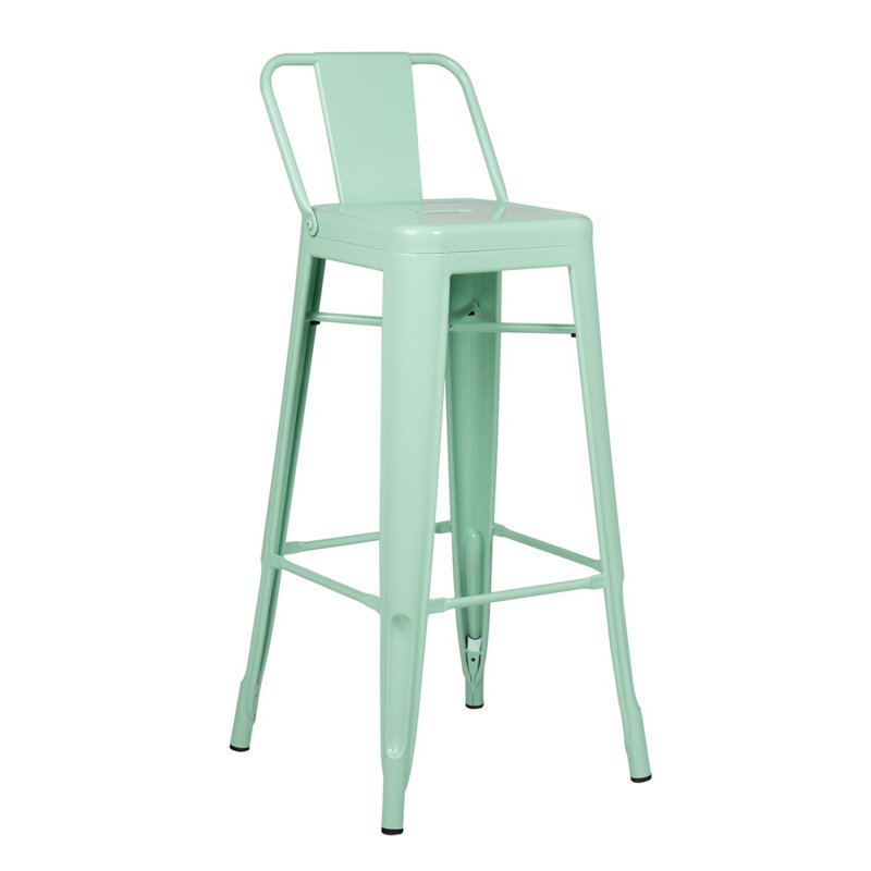 Tabouret de bar 26 po low back Hakana, Menthe verte