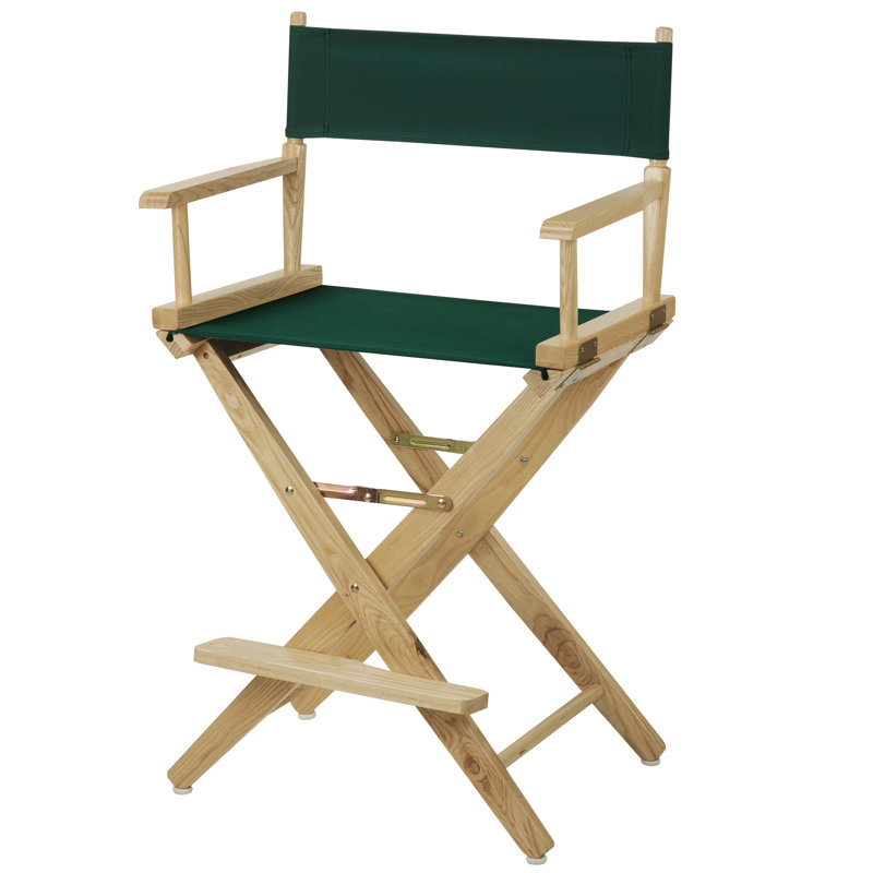 Chaise de réalisateur Alyzon, Vert forêt, Naturel