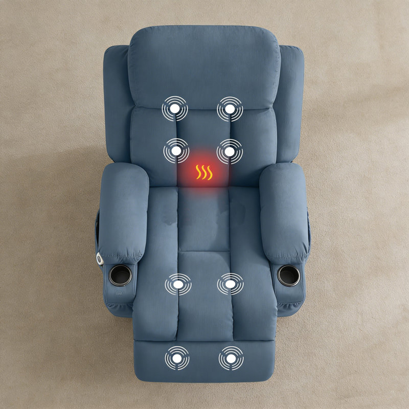 Heated Electric Massage Lift Recliners, Blue