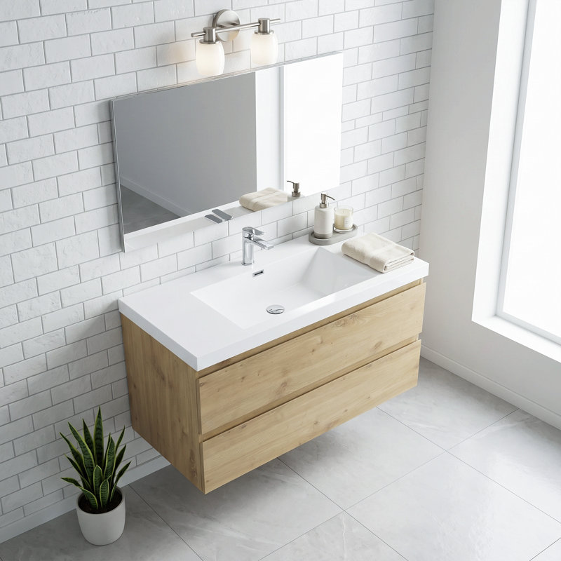Meuble-lavabo flottant 42 po avec lavabo