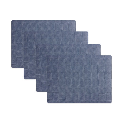 Placemat Mattola Basket Rect  Blue (17 x 13 in)