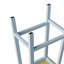 Armoire pour îlot de cuisine gris bleu avec 2 tabourets, connecteur de prise de courant, espace de rangement interne, abattant, 3 tiroirs, 5 côtés-120265867-120265868