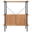 Elish 92cm H x 80cm W Steel Geometric Bookcase-1884709603