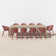 Farrah Euro Café Rectangular 10 - Person 110" Long Dining Set