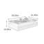 Table basse haut de gamme rectangulaire en ardoise avec rangement-129314092-129314094
