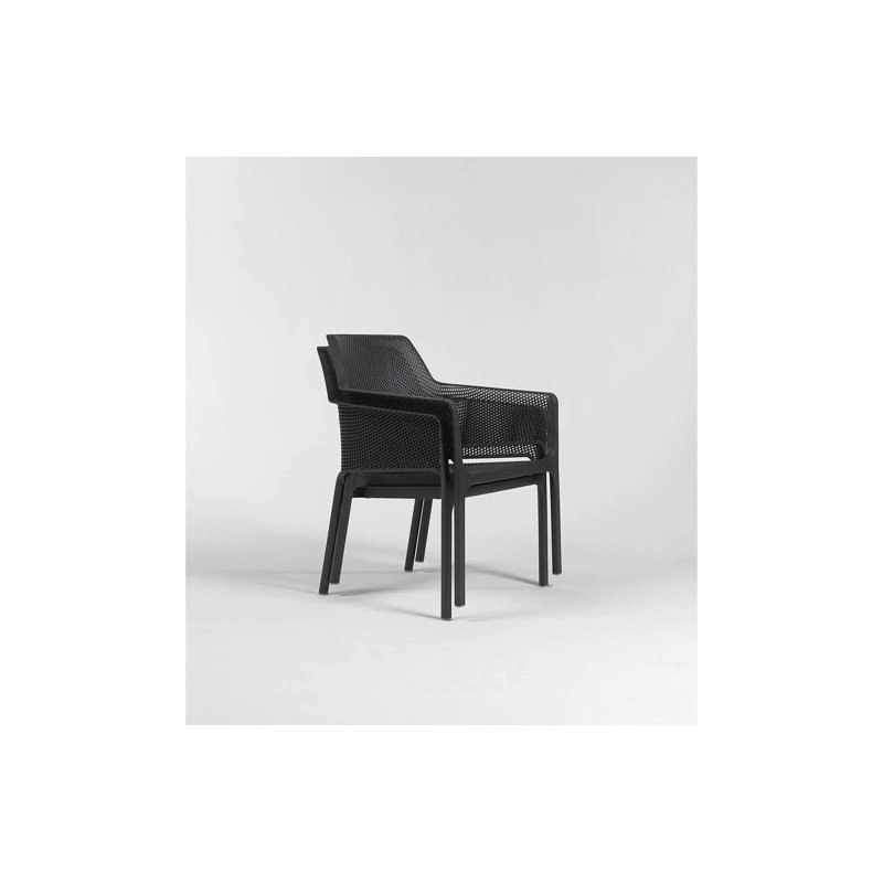 Net Outdoor Lounge Chair, Anthracite