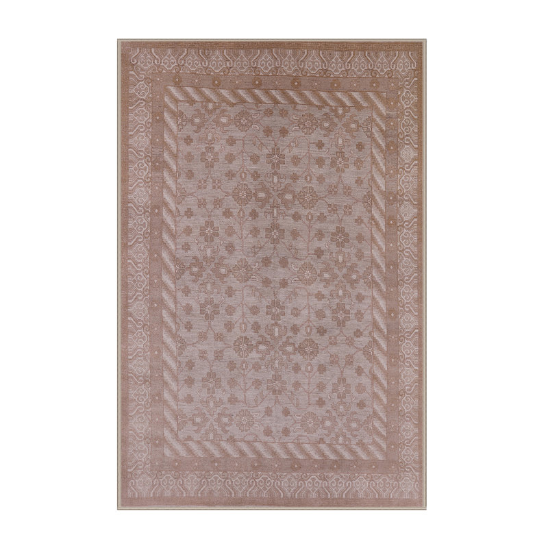 Tapis brun à motif oriental, Rectangle 8 pi x 12 pi