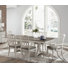 Ensemble de salle à manger à tréteaux Sonoma Cottage - Table extensible avec dossier à lattes et fauteuils