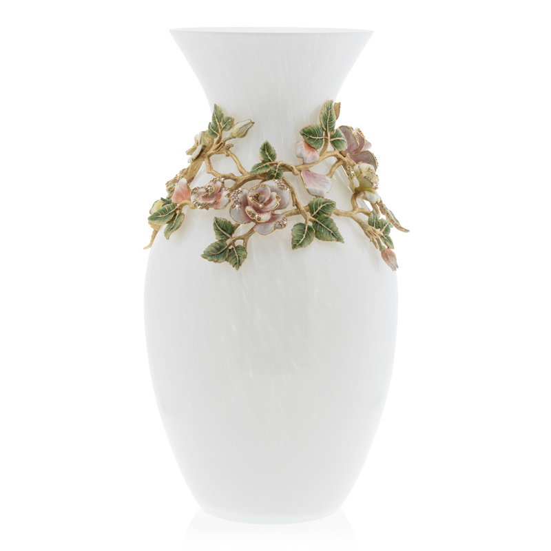 ROSE COLLECTION Crystal Table Vase
