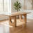 Now Ohan 90 Inch Dining Table, Rectangular, Brown Solid Rubberwood
