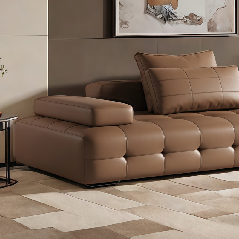 Canapé droit italien, H 25,59 po x l 154,33 po x P 44 po, 6