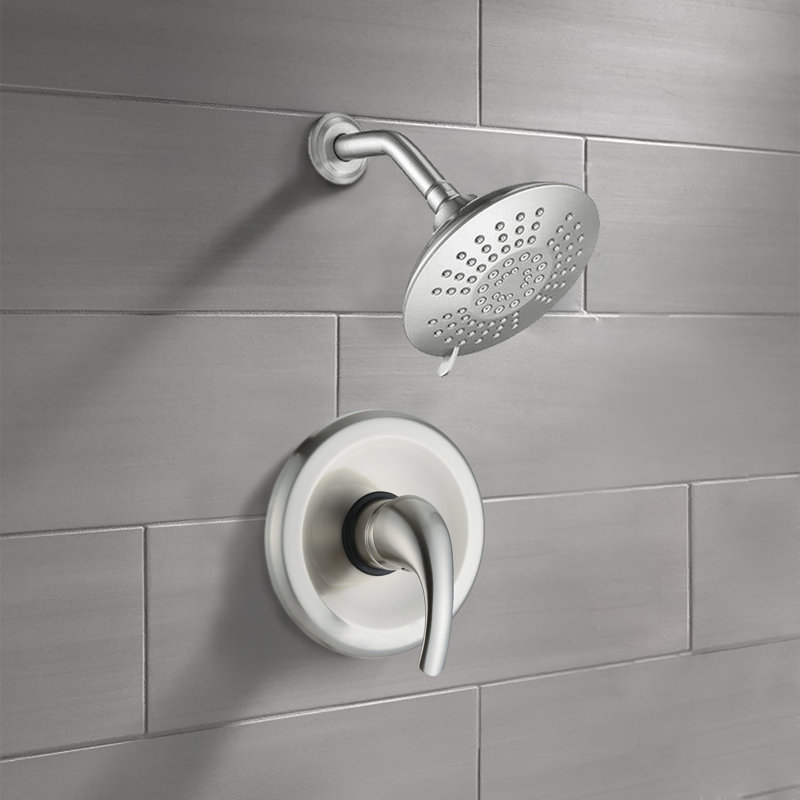 All-In-One Kit with Rough in-Valve, Brushed Nickel 