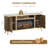 Light Luxury Style Collection 66" Fireplace With 30" Insert-nature Oak-1013706919