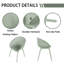 Fauteuil moderne en plastique PP résistant aux intempéries avec filet évidé, intérieur / extérieur (ensemble de 2)-801750373