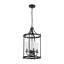 Lustre cylindrique moderne à 4 lumières Sparklet