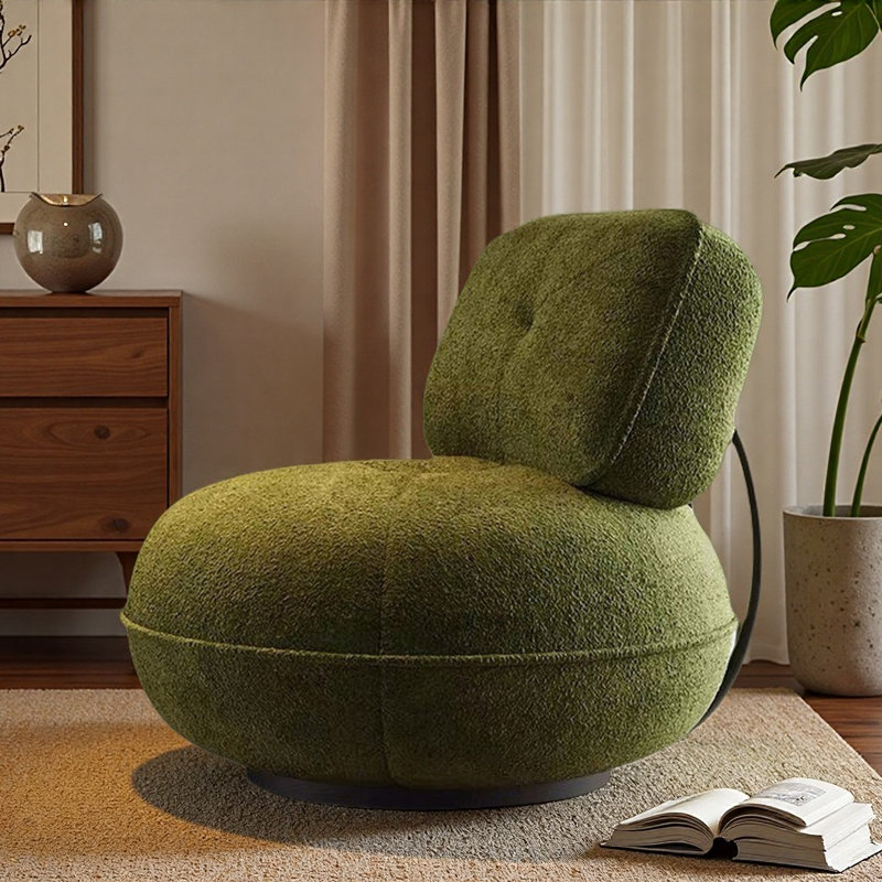 Chaise de loisir simple en chenille., Vert