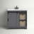 Braylen 35.88'' Single Bathroom Vanity with Ceramic Top-997595001