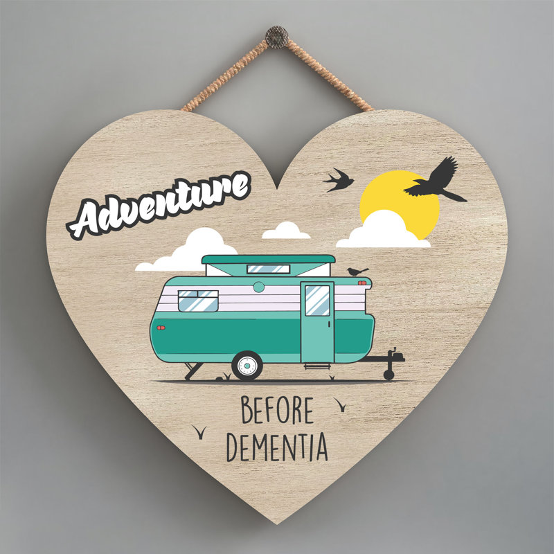Caravan Dementia - Print on MDF, 16cm H x 17cm W x 0.9cm D