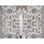 Tapis de couloir oriental blanc perle 2 pi 9 po x 12 pi 4 po Nain avec médaillons de fleurs 250 KPSI