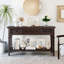 Console de style rétro classique avec 3 tiroirs supérieurs et tablette inférieure ouverte-91376682