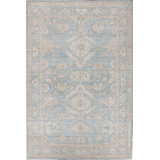 Hand-Knotted High-Quality Light Blue Area Rug