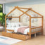 Lit plateforme House avec deux tiroirs-1589952063