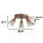 Mid-Century Adjustable Head 3-Light Flush Mount Ceiling Light With Ribbed Glass Shades