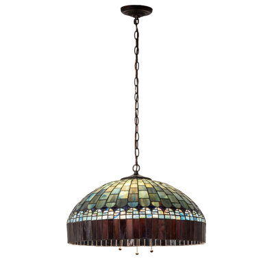 Lecompte 3 - Light Green/Brown Single Pendant