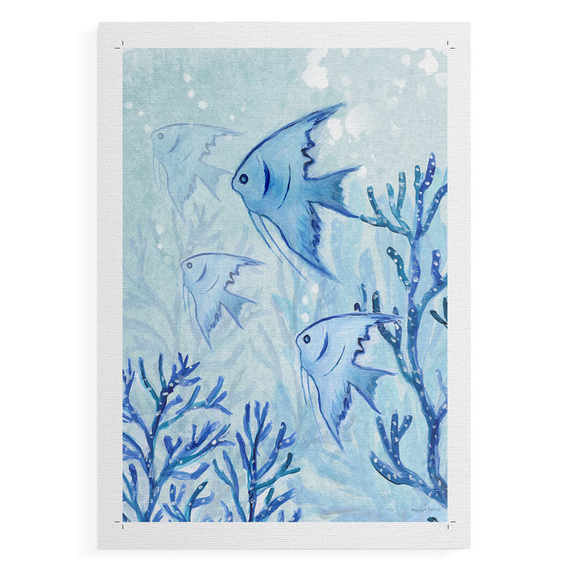 «Angel Fish II» - Impression sur toile seulement - NON CADRE, H 36 po x l 24 po