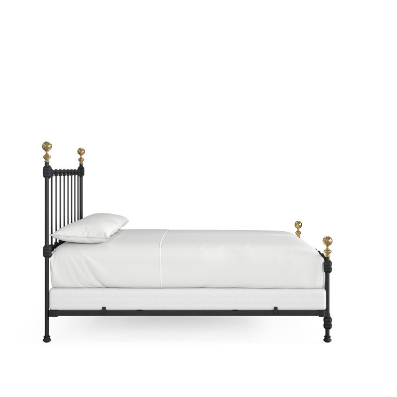151 Palatial Bed | Complete Standard, California King, Gunmetal/Antique Gold