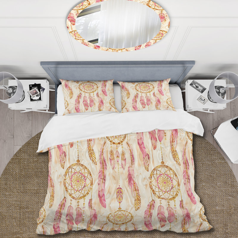 Ensemble de housse de couette Boho Dreamcatcher III - Boho, Housse de couette très grand + 2 taies décorativ