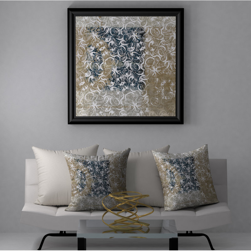 Housse de coussin décorative carrée « rest » de 20th Century, 18 po x 18 po
