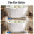 DeerValley Horizon 67" x 31" Freestanding Soaking Acrylic Bathtub with Overflow Drain