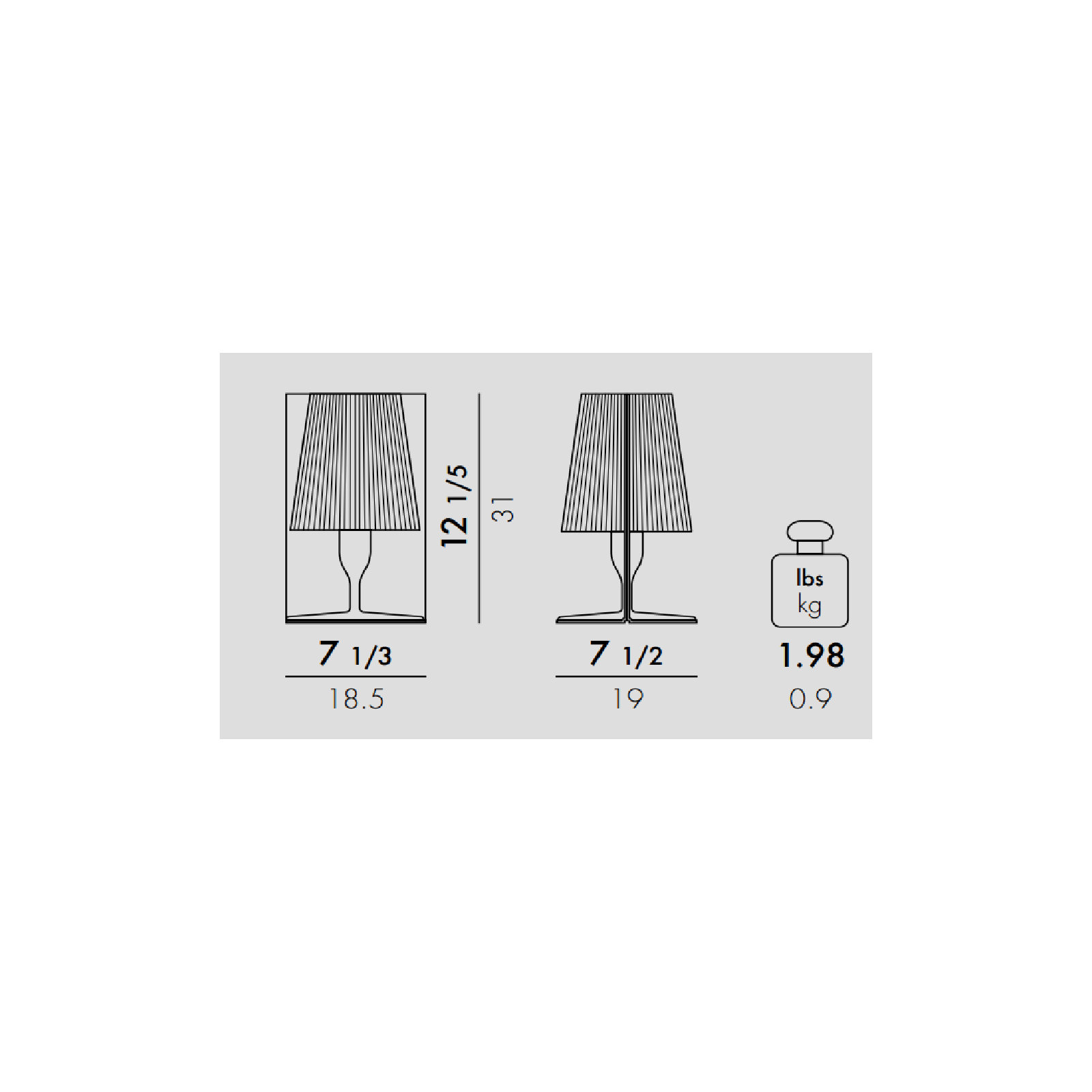 Take Table Lamp, Amber