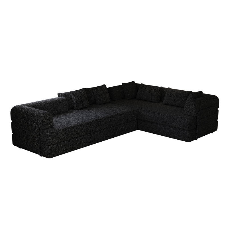 Canapé-lit convertible en chenille