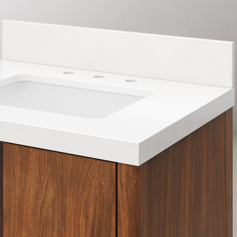 Ensemble de meuble-lavabo simple 30 po Trailshawn, Noir Juglans