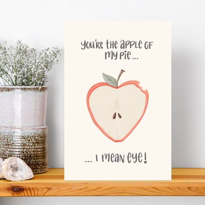 Apple Of My Eye Romantic Contemporary Fruit Wall Art
